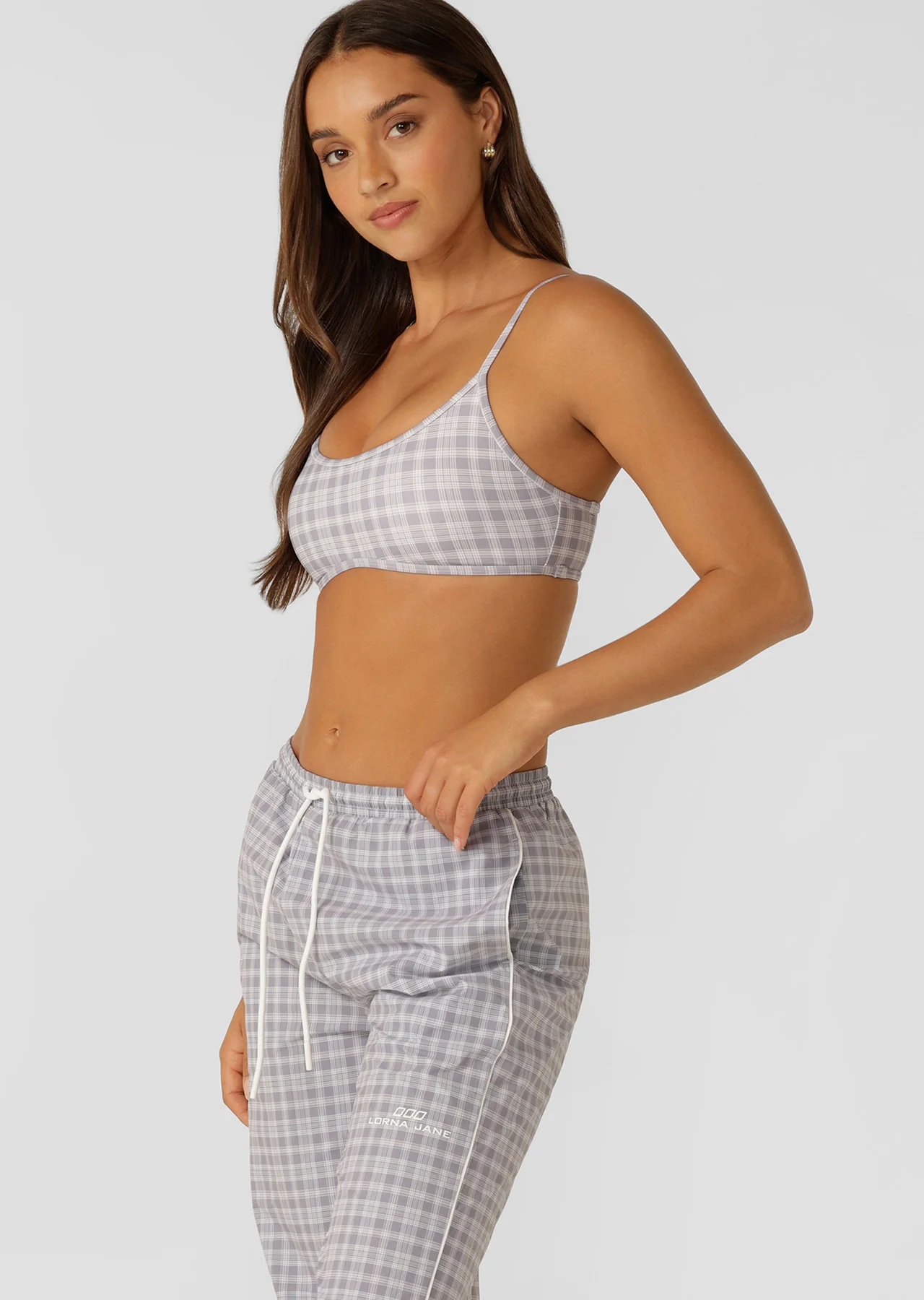 Country Club Check Sports Bra