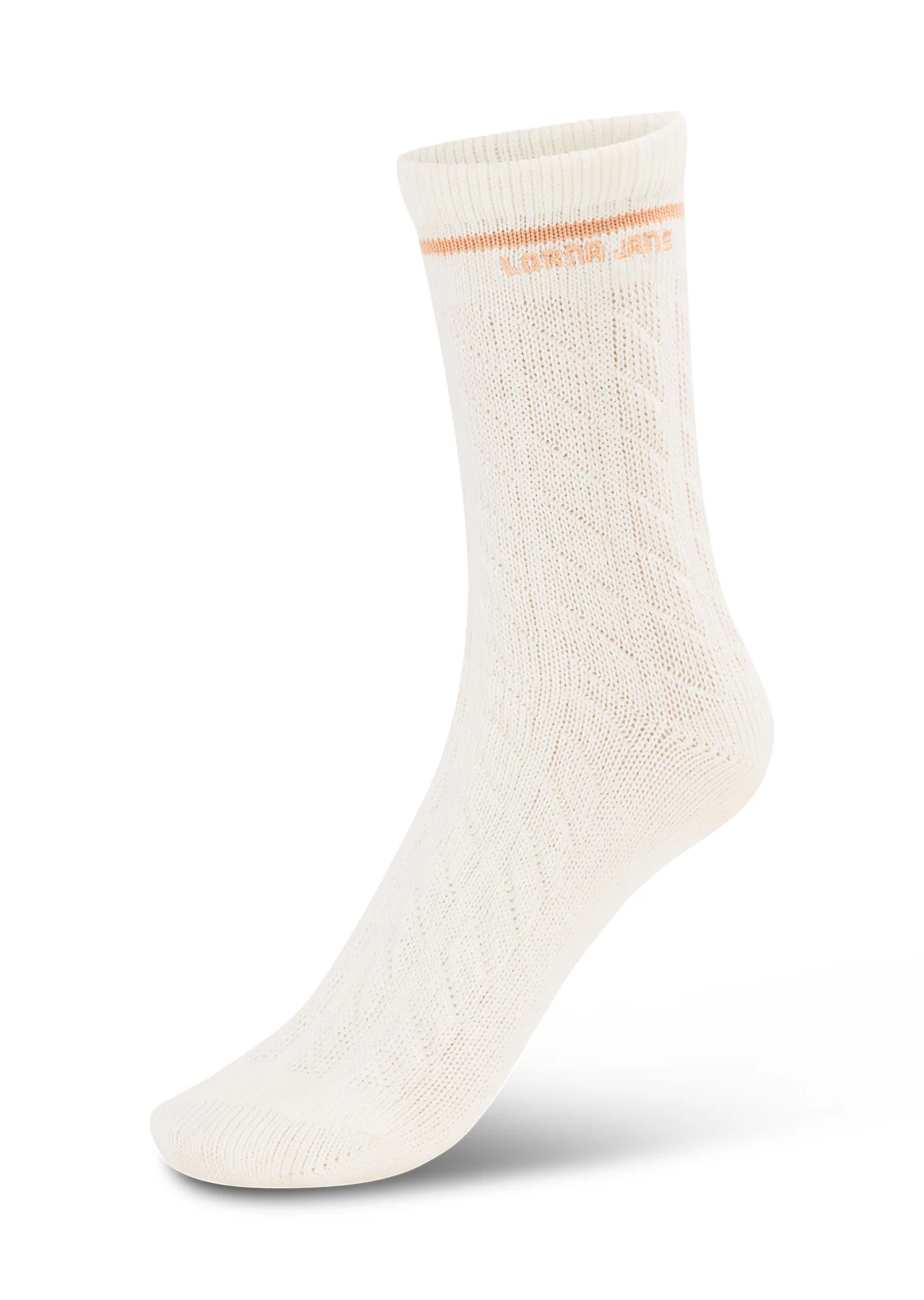 Cable Knit Crew Socks
