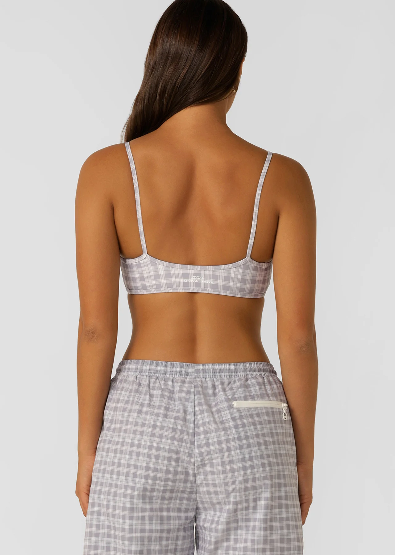 Country Club Check Sports Bra