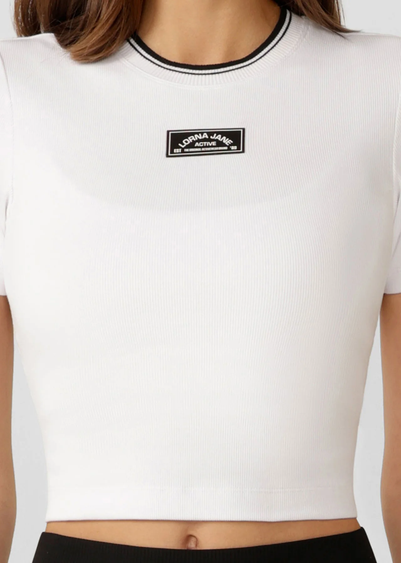 Tie Breaker Cropped Tee