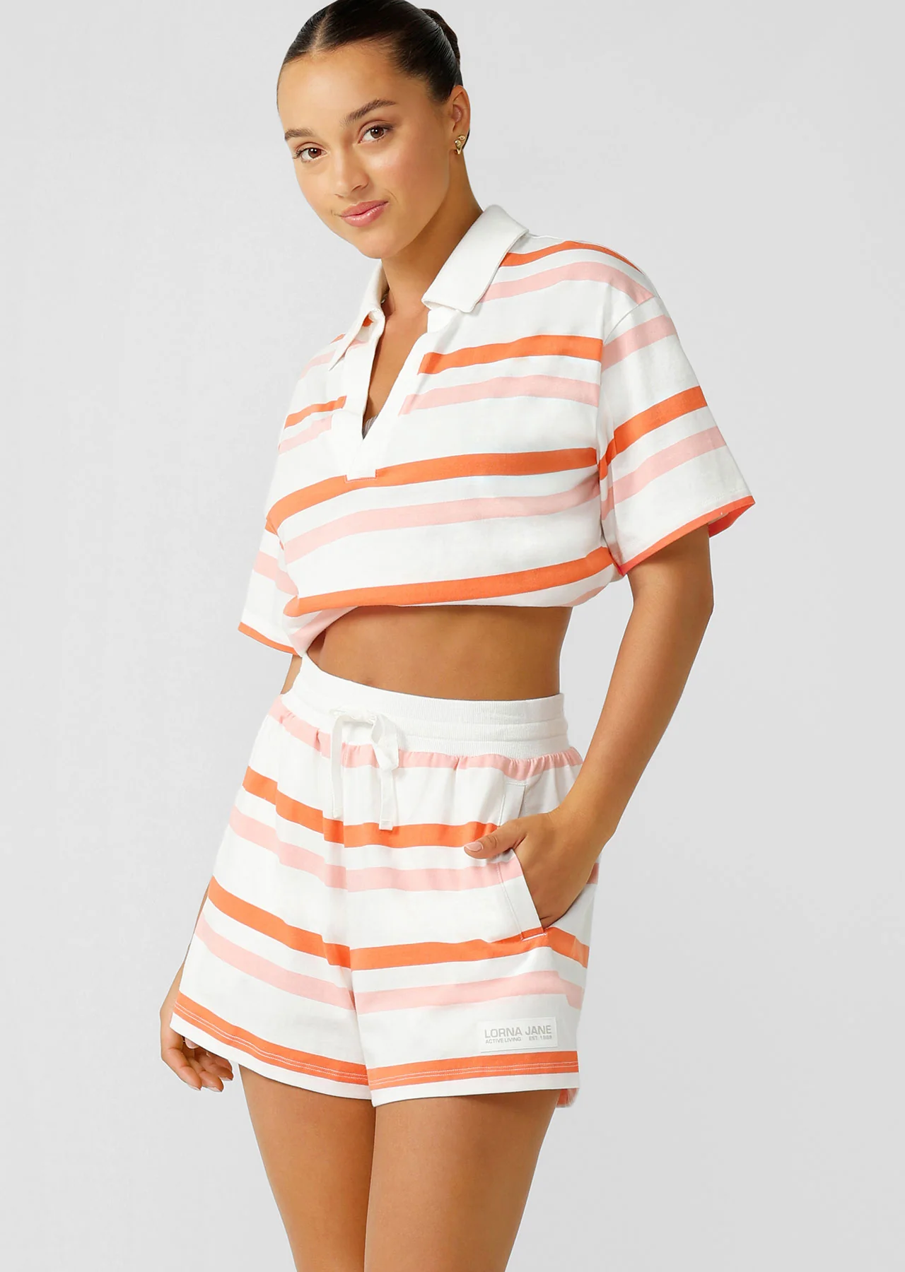 Tropicana Stripe Rugby Top