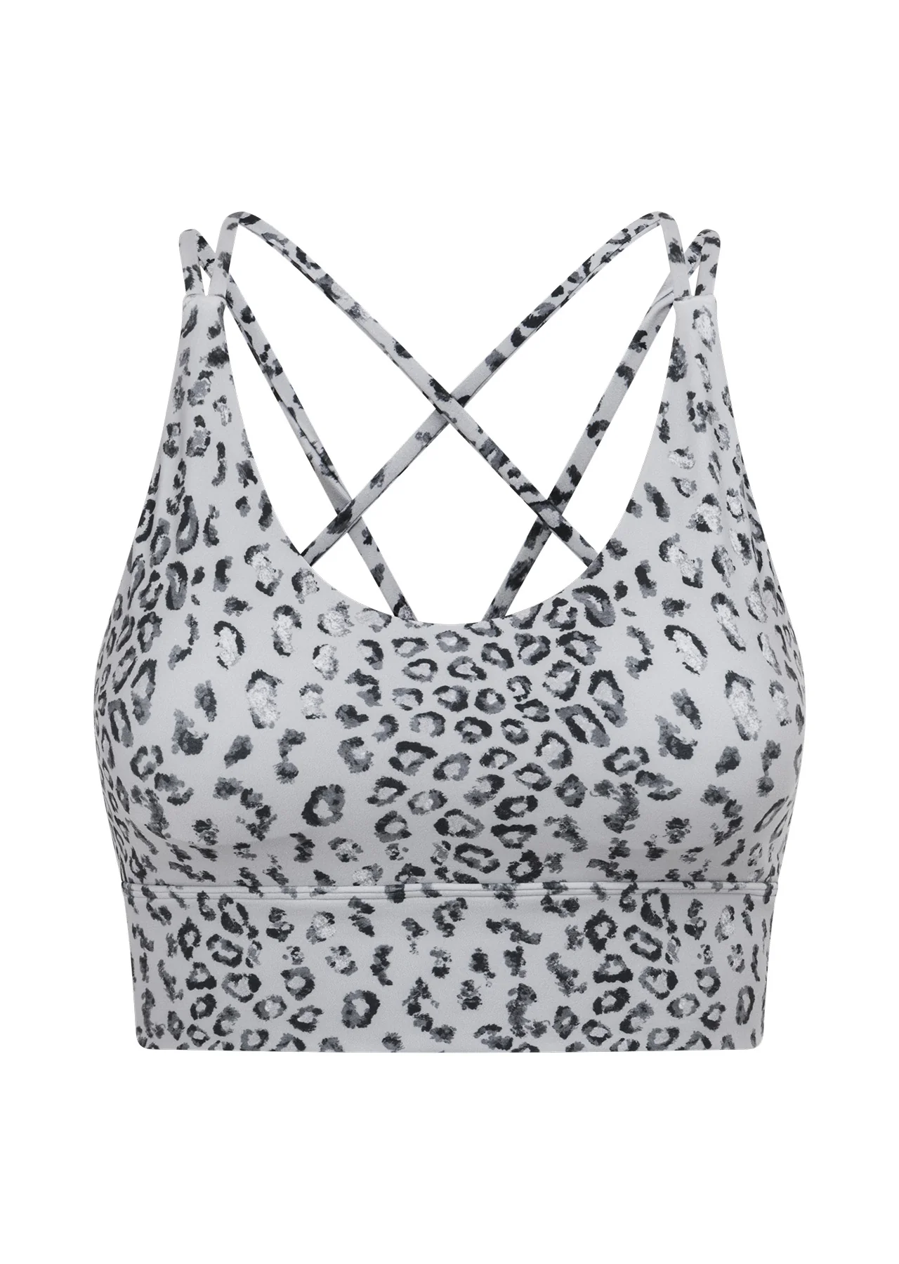 Wild Leopard Longline Sports Bra