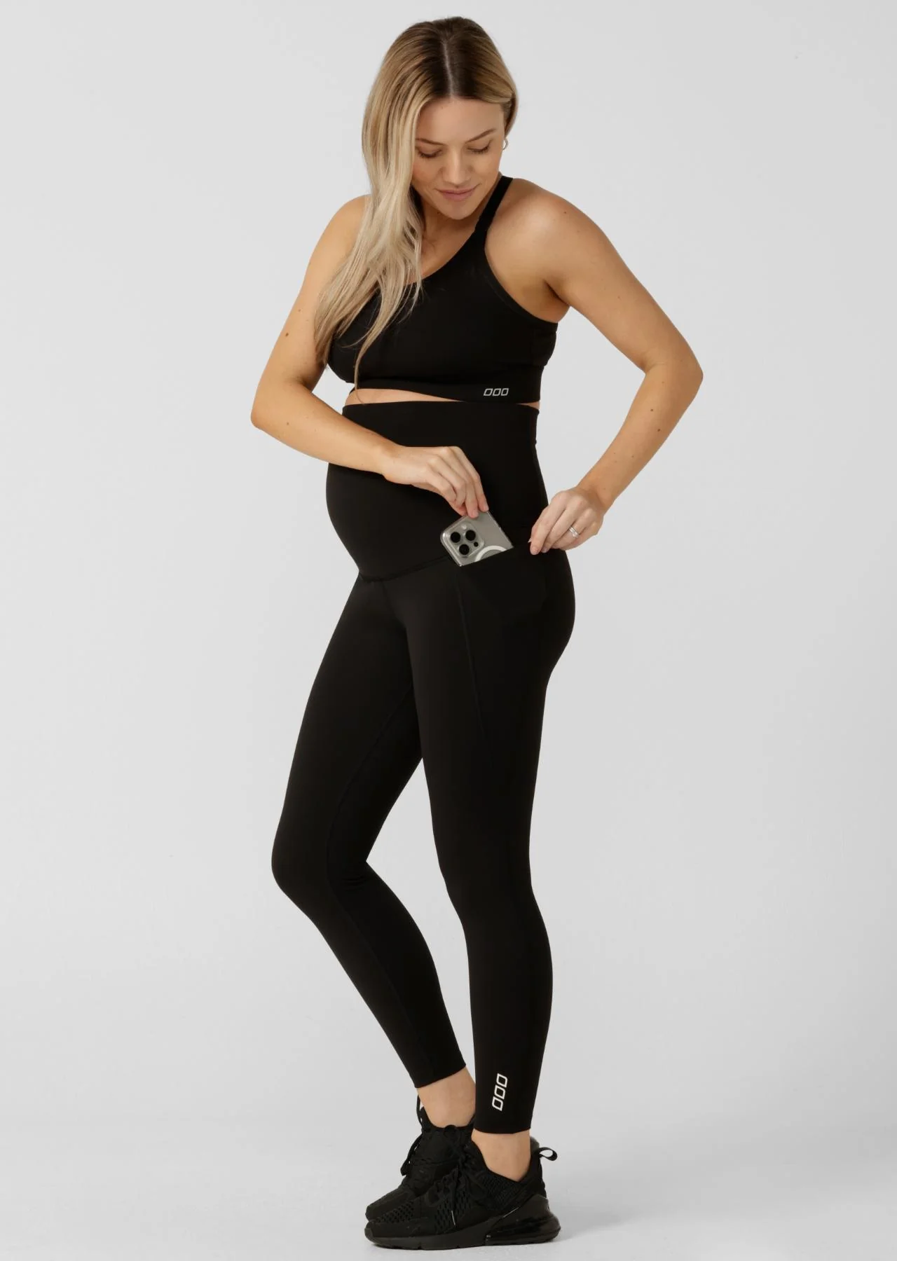 LJ Maternity Phone Pocket Ankle Biter Leggings