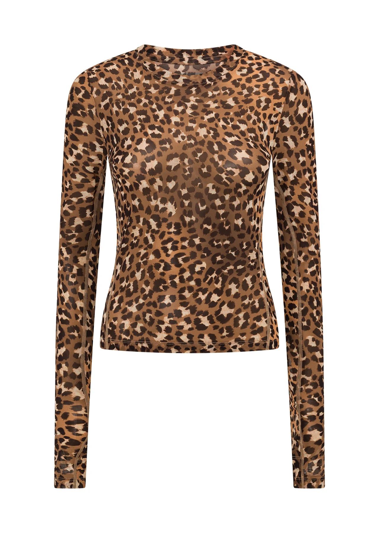Wild Side Mesh Long Sleeve Top