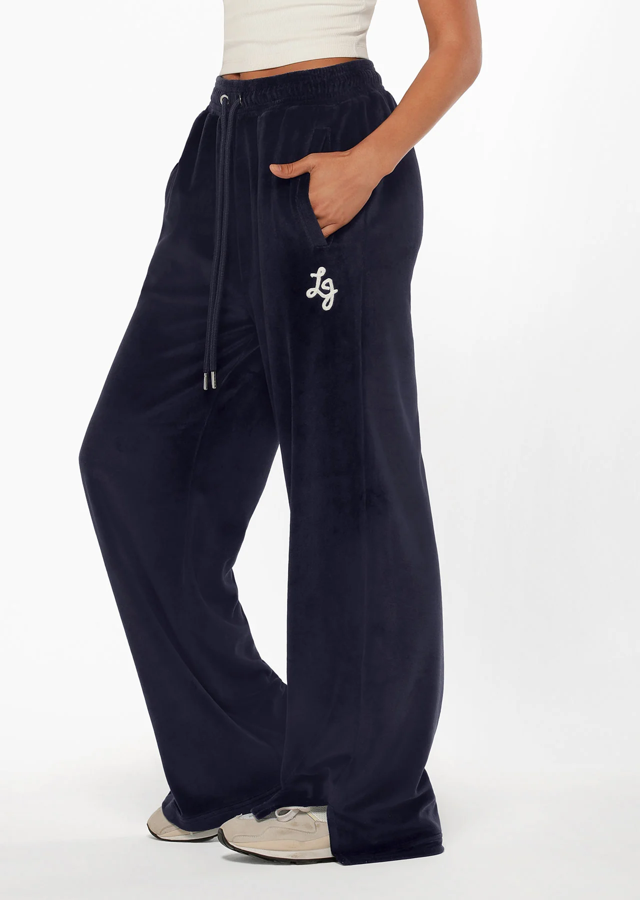 Naughties Nostalgic Velour Bootleg Track Pants