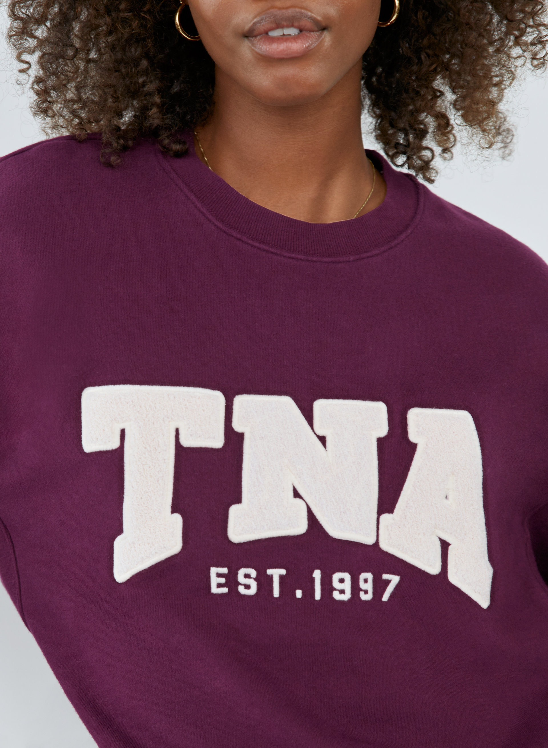 New Cozy Fleece Boyfriend Crew Sweatshirt