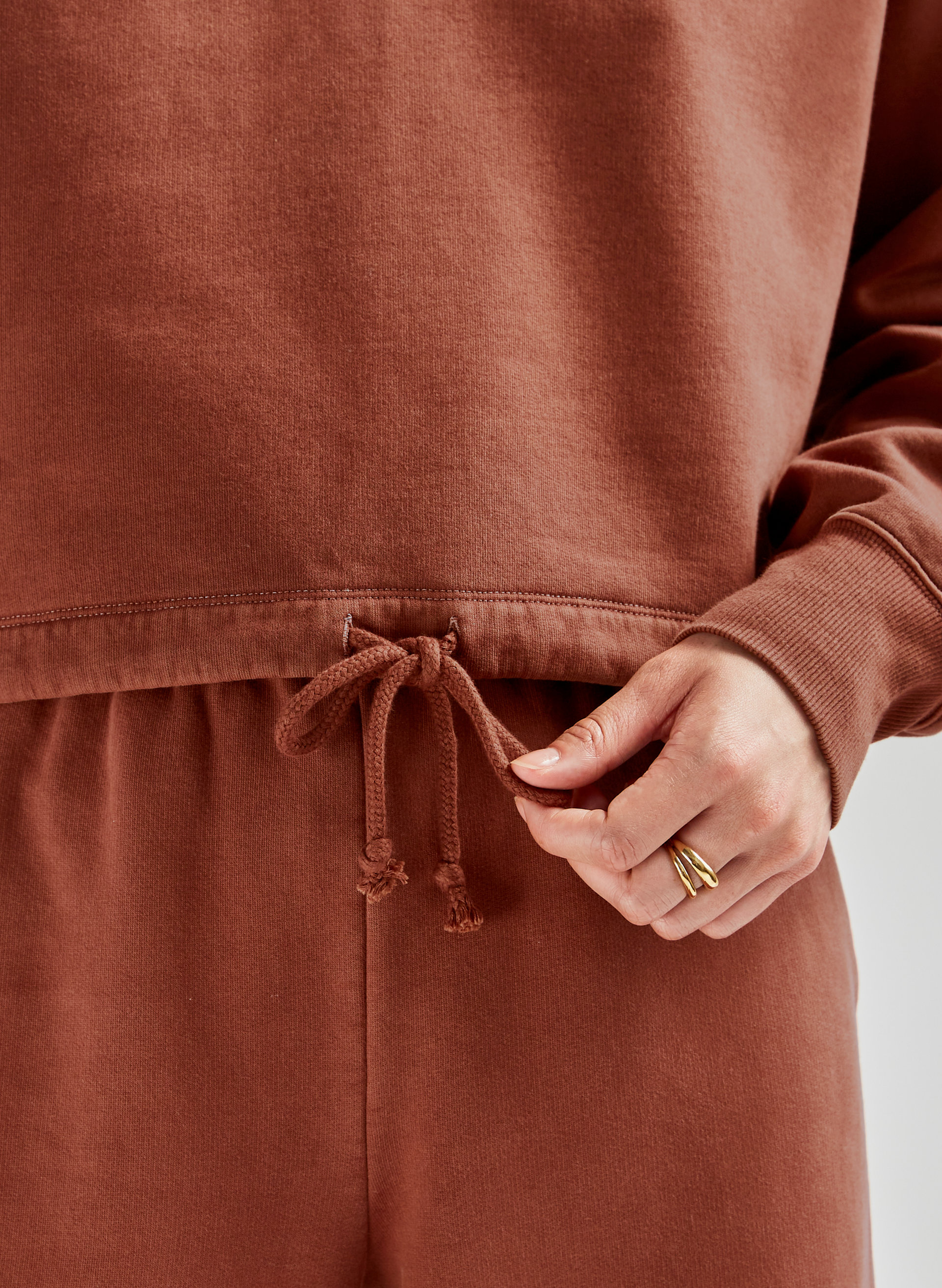 Free Fleece Cropped Sweatshirt