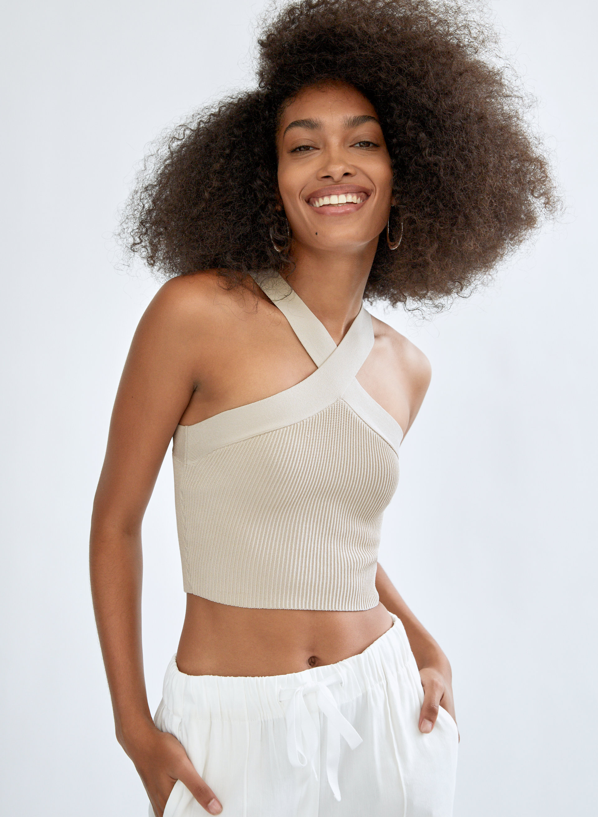 Sculpt Knit Criss Cross Tank