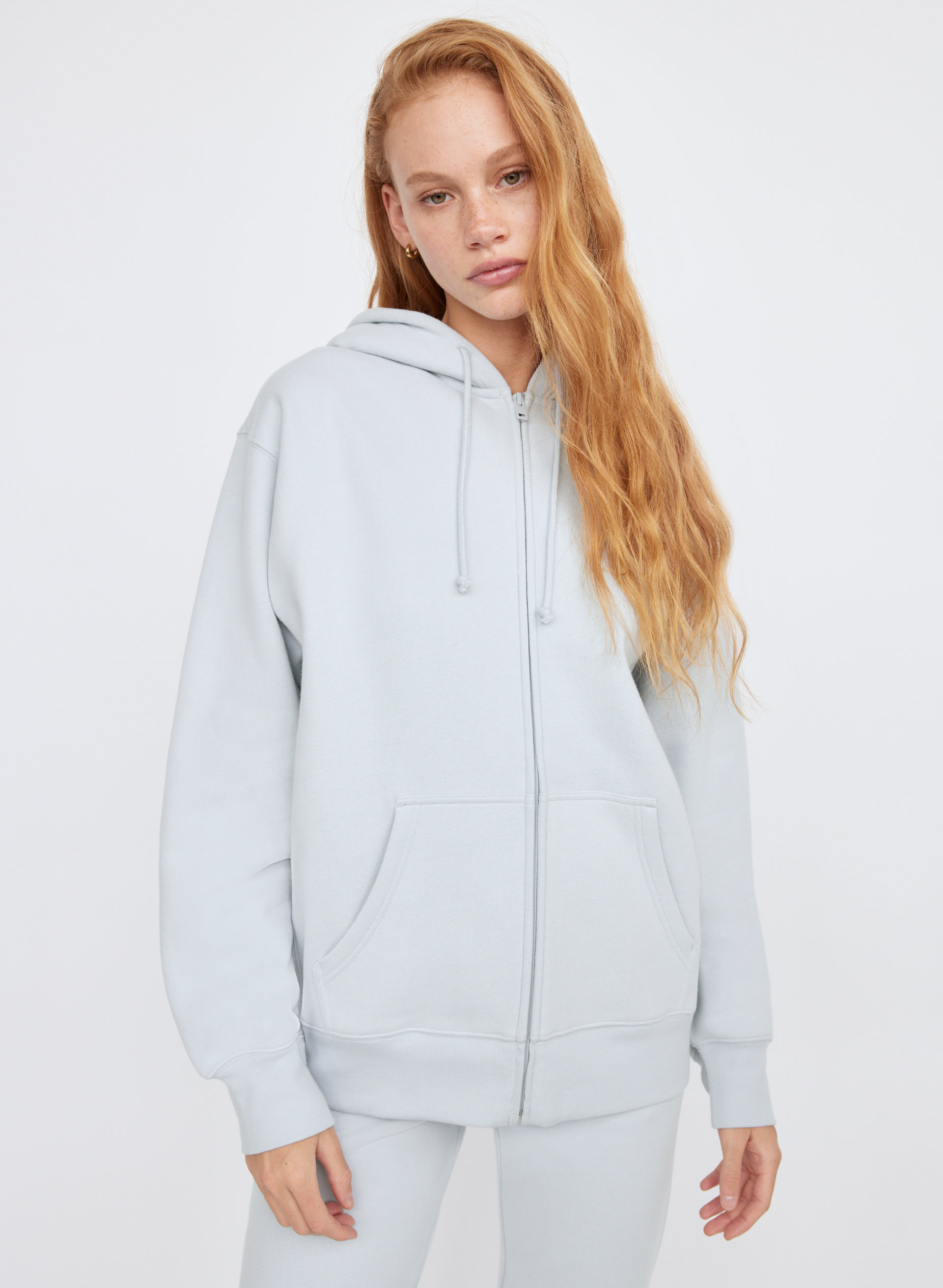 Cozy Fleece Boyfriend Zip Hoodie