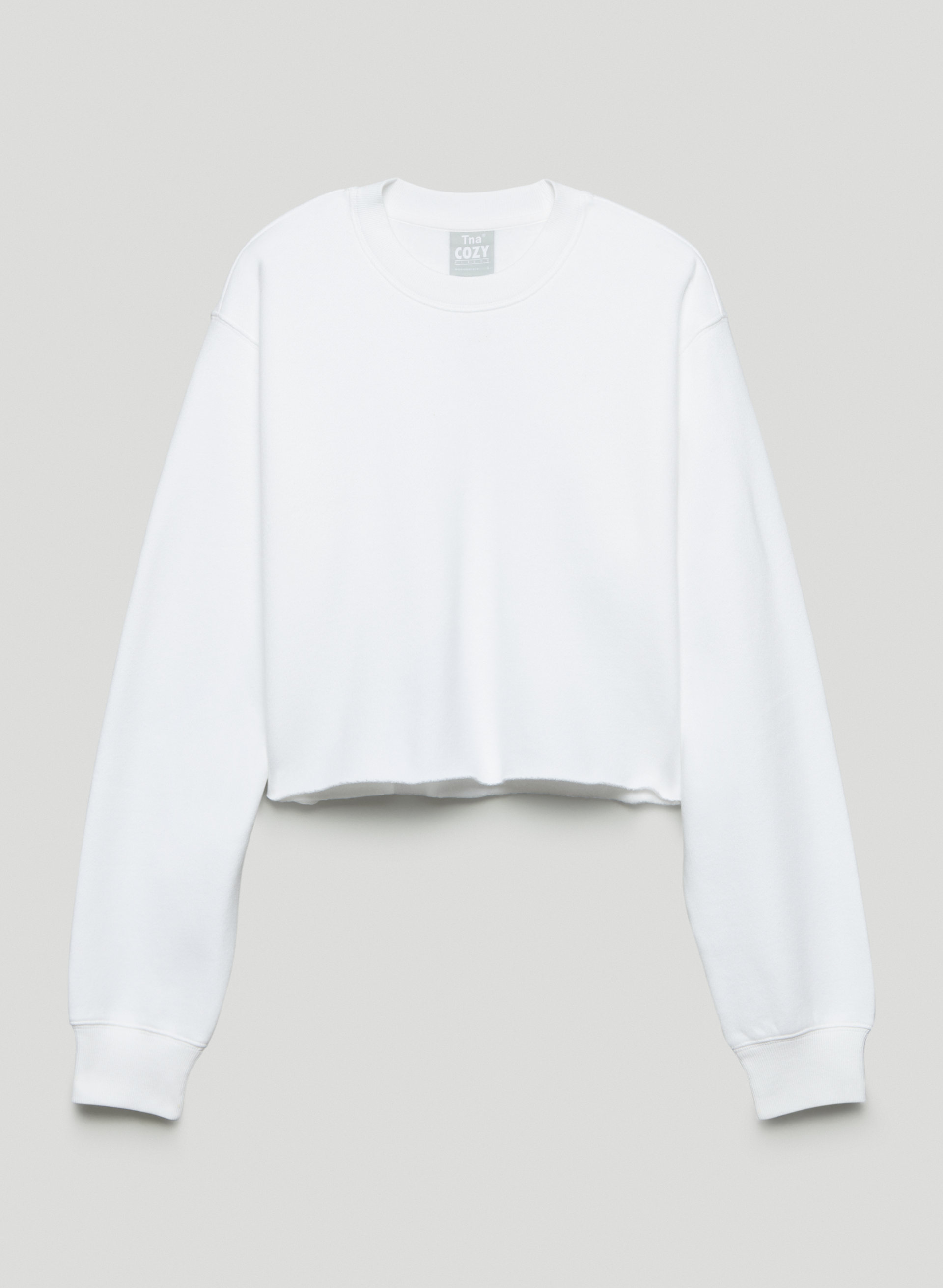 Cozy Fleece Perfect Cropped Sweatshirt