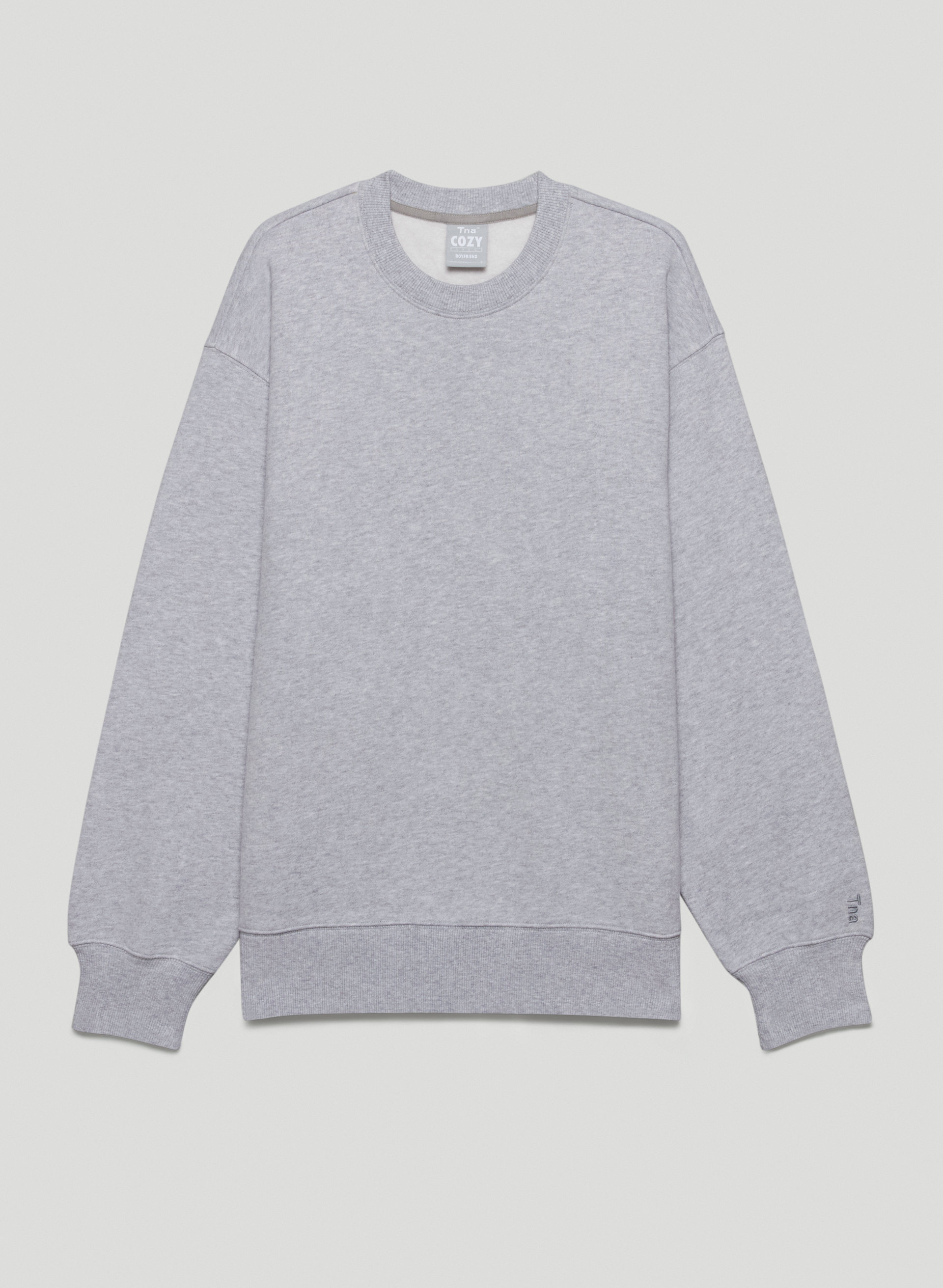 New Cozy Fleece Boyfriend Crew Sweatshirt