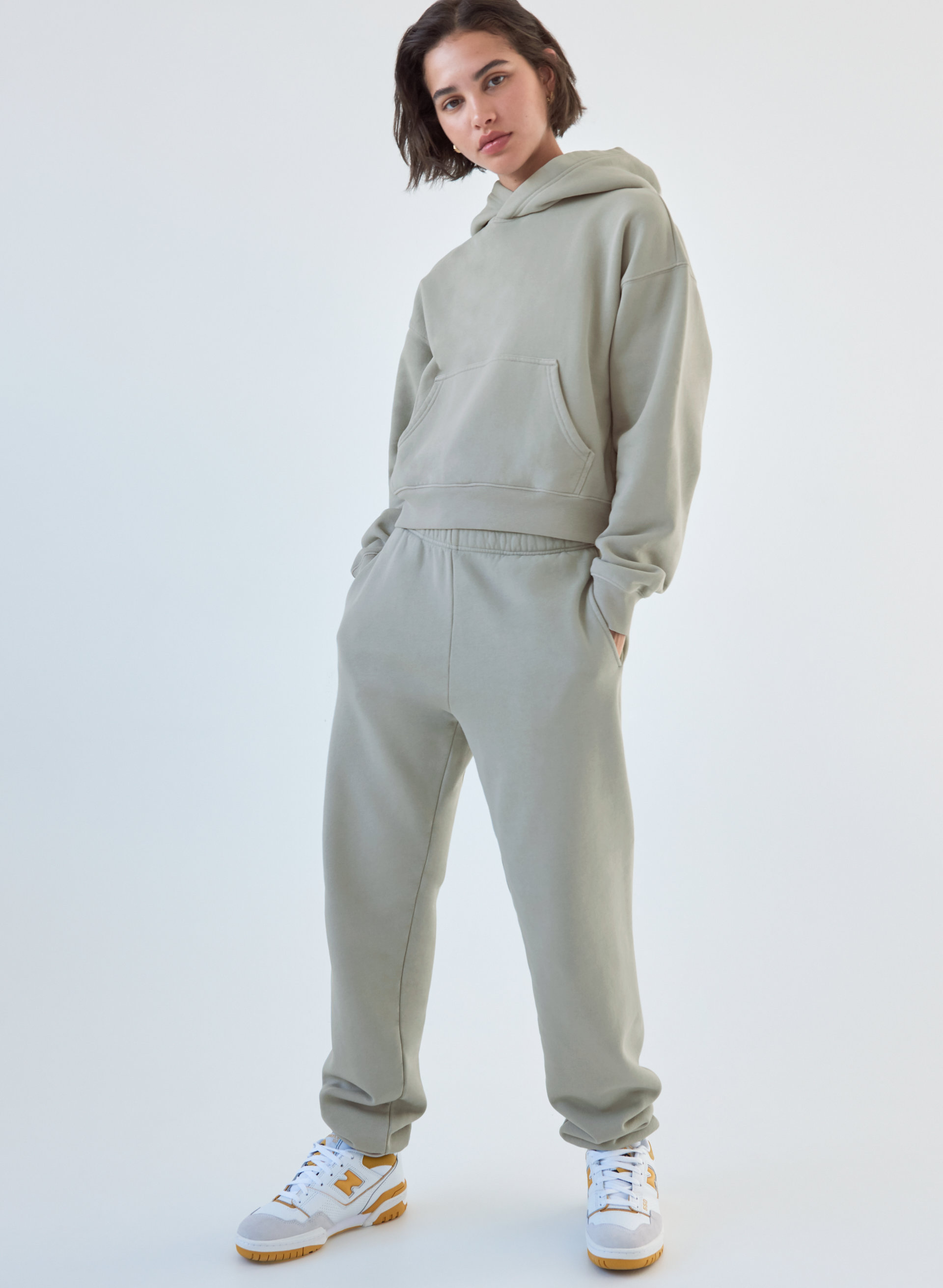 Cozy Fleece Boyfriend Shrunken Hoodie