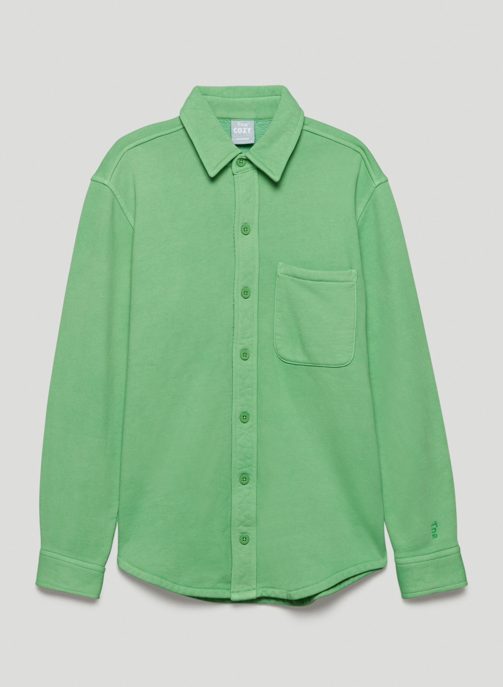 Cozy Fleece Boyfriend Shirt Jacket