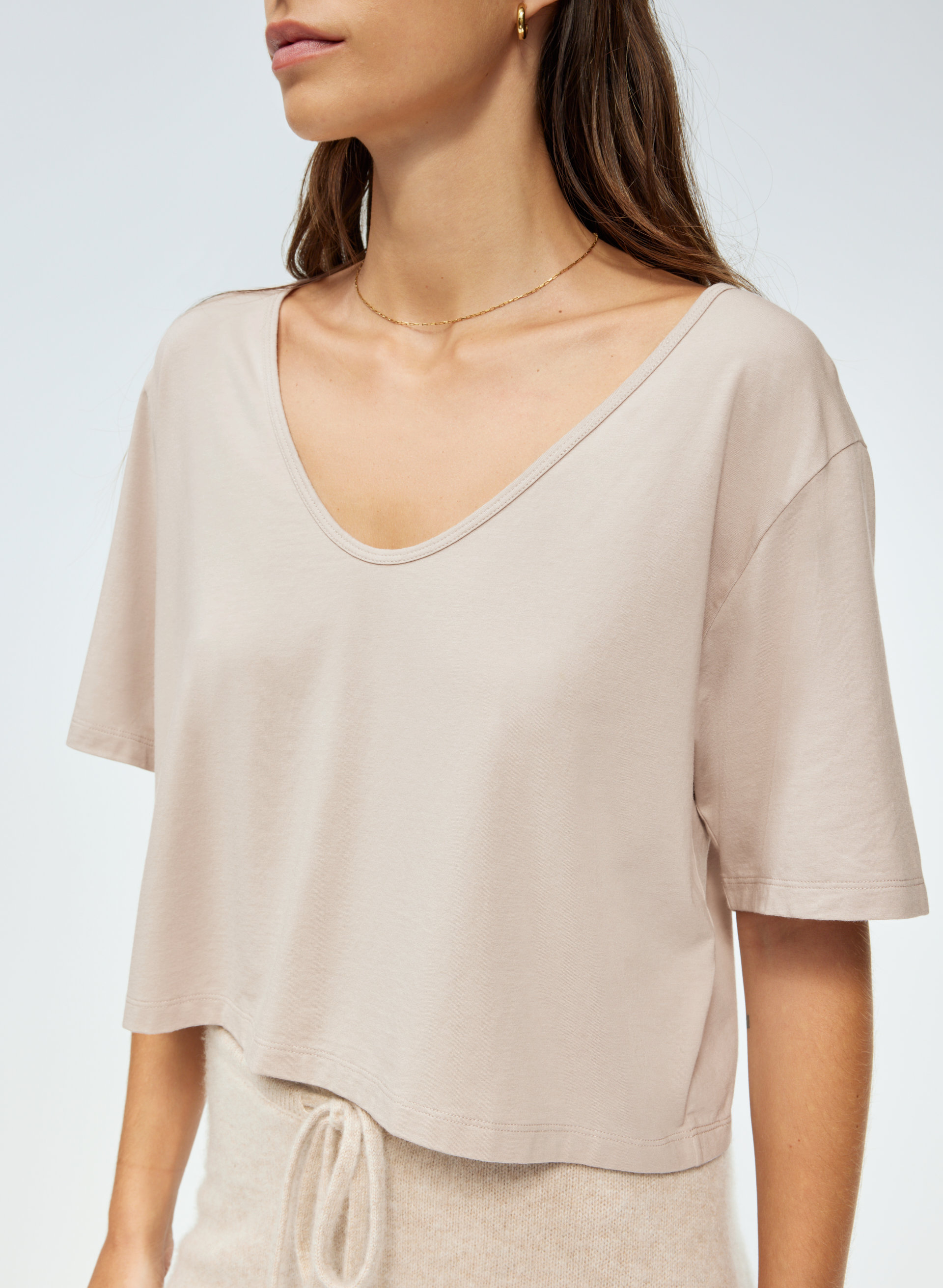 Foundation V-Neck Cropped T-Shirt