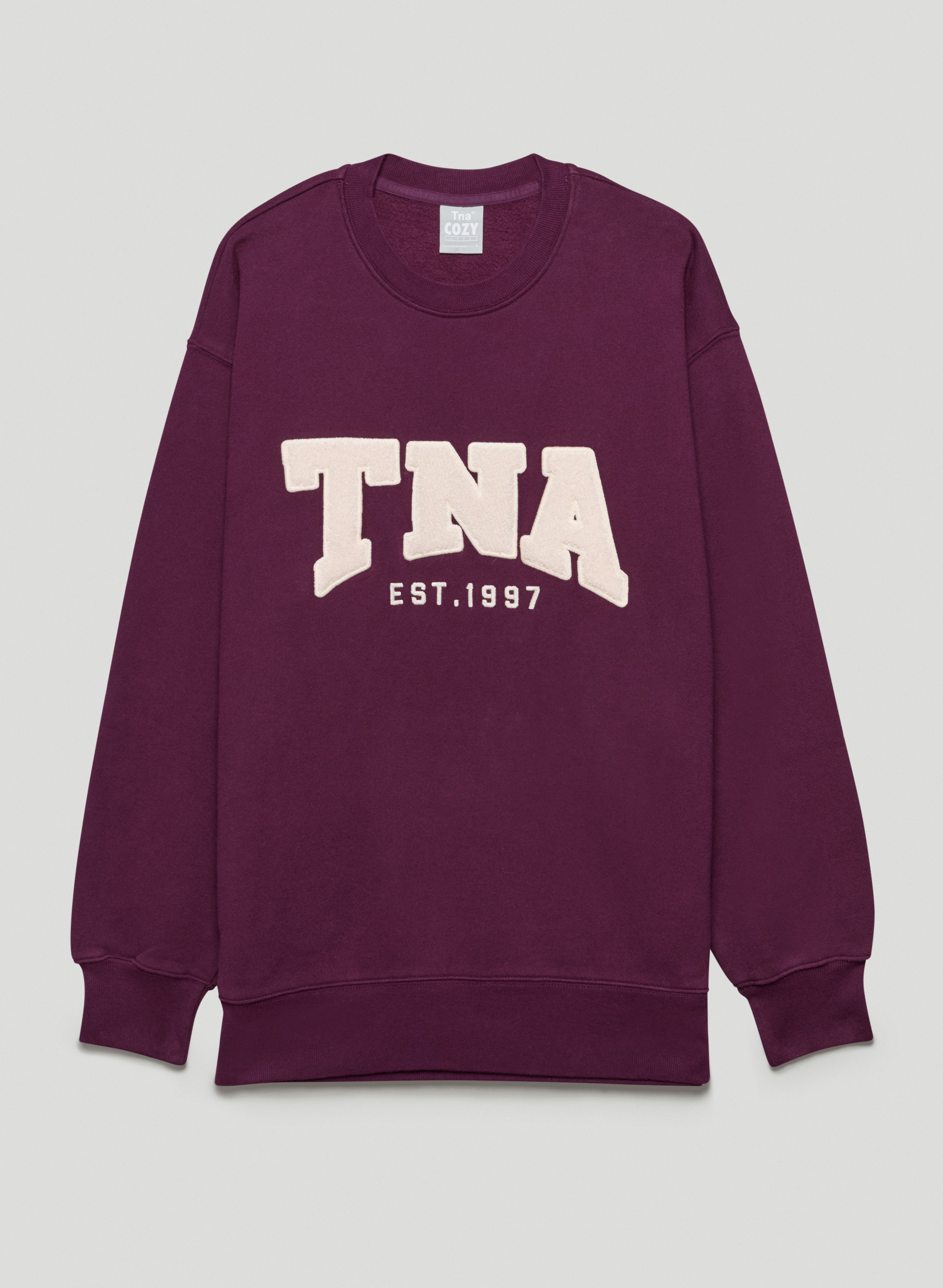 New Cozy Fleece Boyfriend Crew Sweatshirt