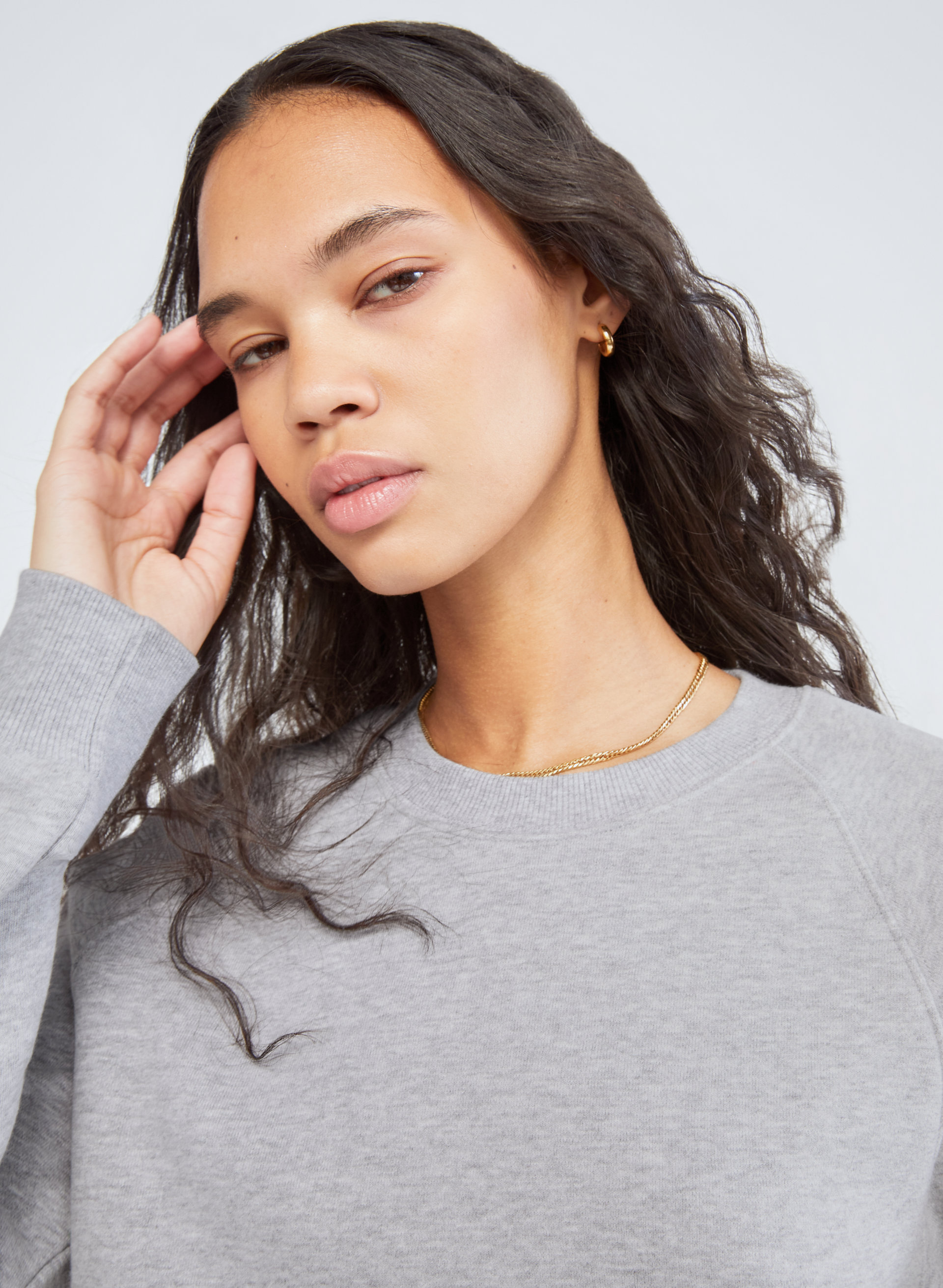 Cozy Fleece Perfect Raglan Sweatshirt