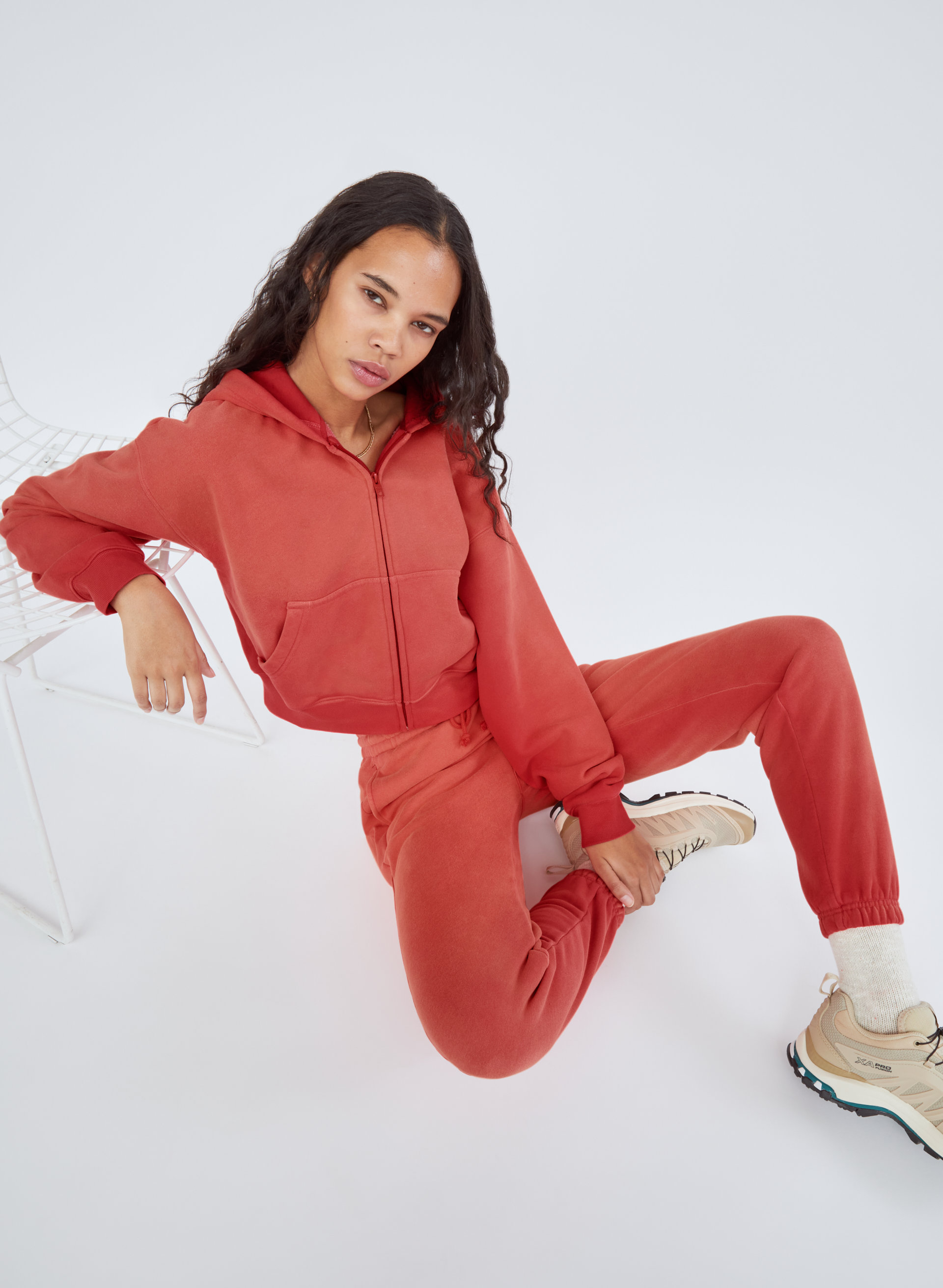 Cozy Fleece Boyfriend Boxy Zip-Up Hoodie