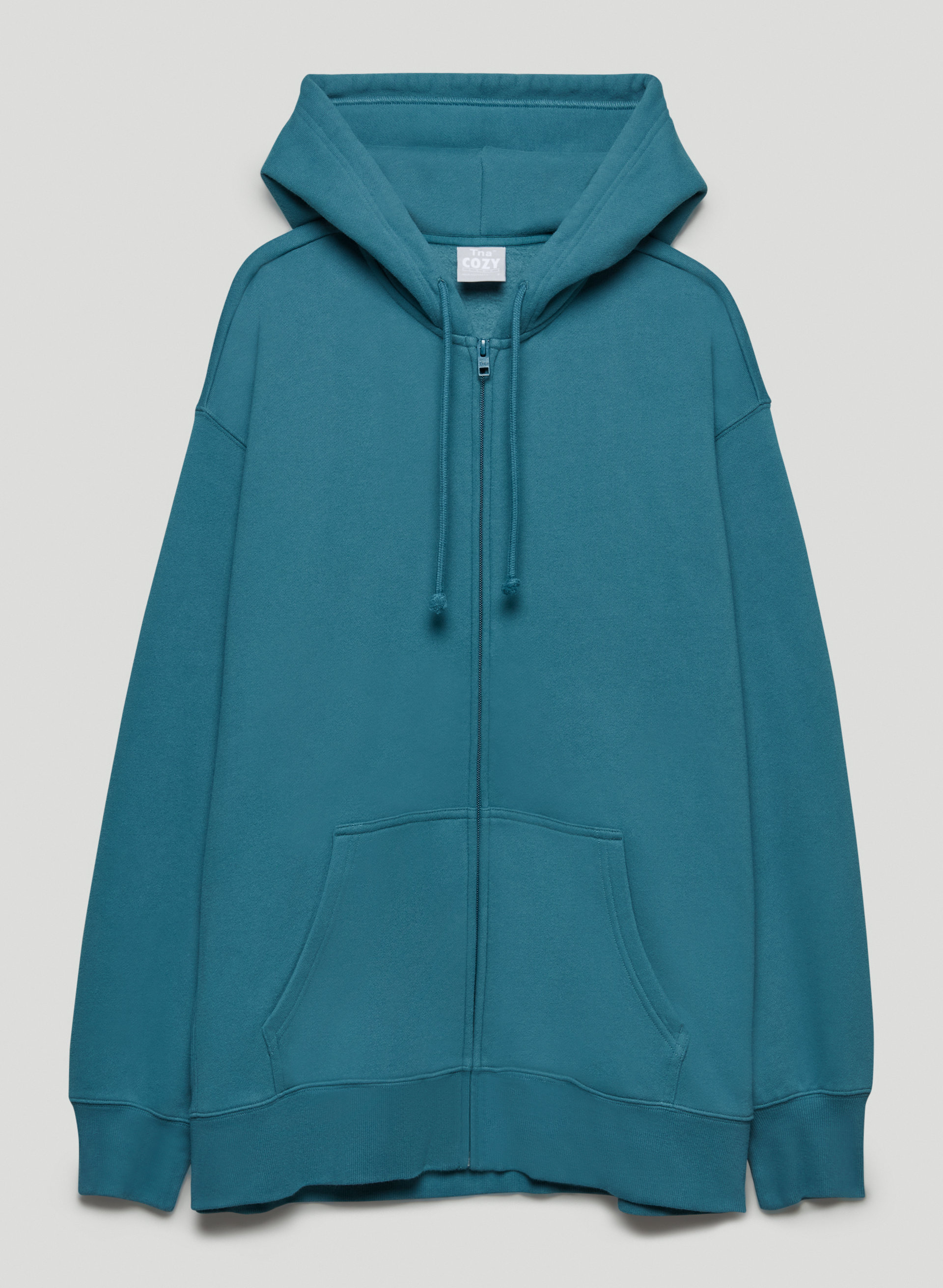 Cozy Fleece Boyfriend Zip-Up Hoodie