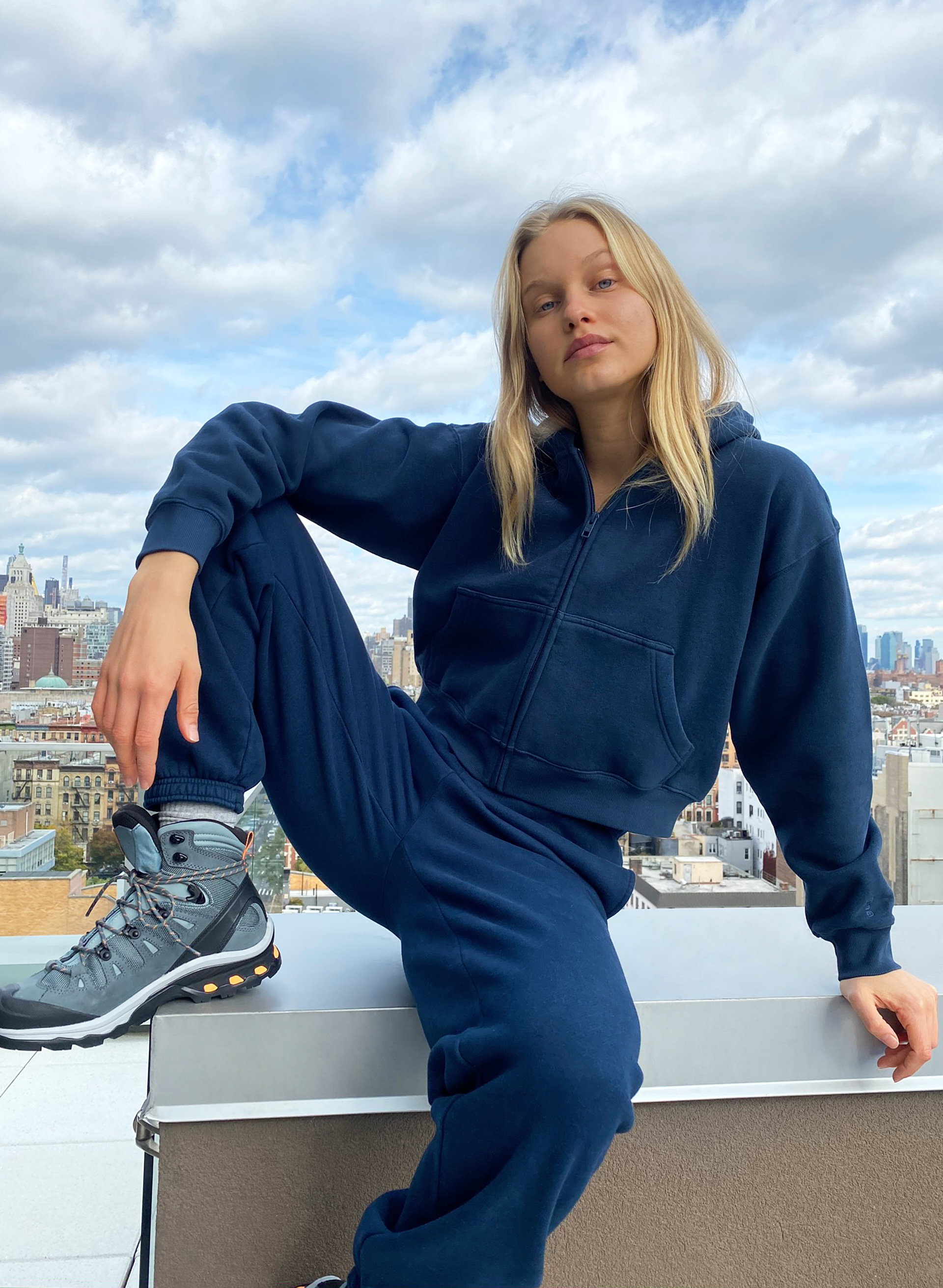 Cozy Fleece Boyfriend Boxy Zip-Up Hoodie