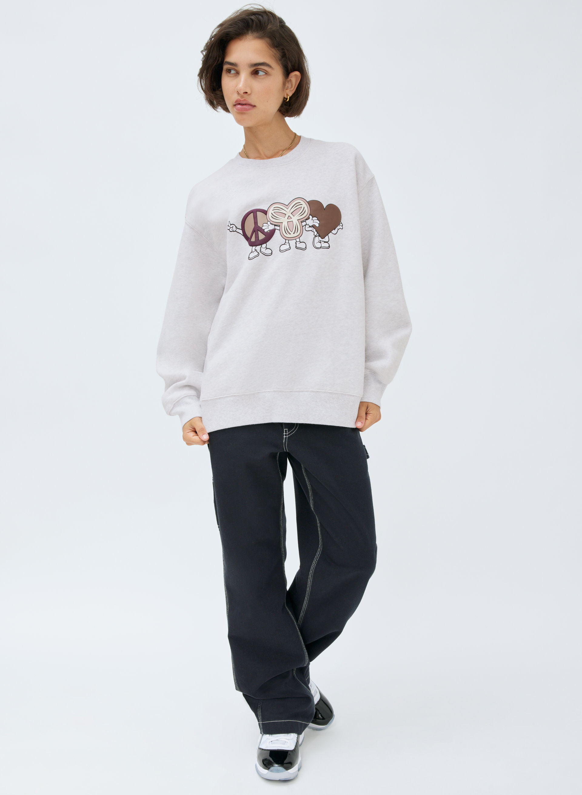 New Cozy Fleece Boyfriend Crew Sweatshirt