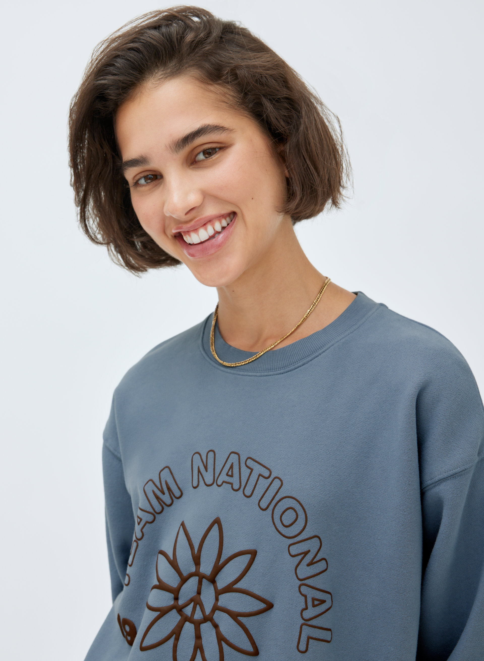 New Cozy Fleece Boyfriend Crew Sweatshirt