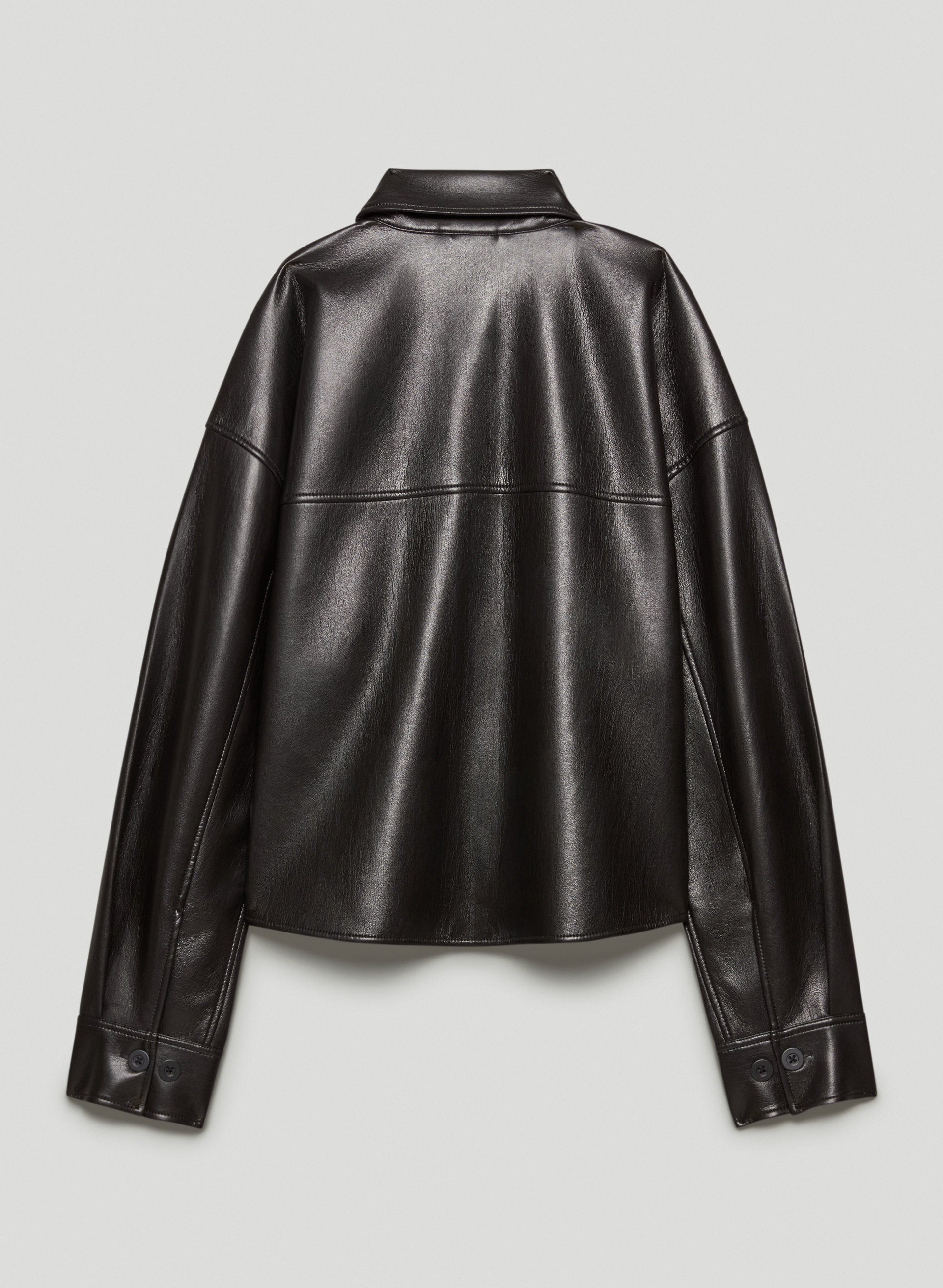 Pelli Cropped Shirt Jacket