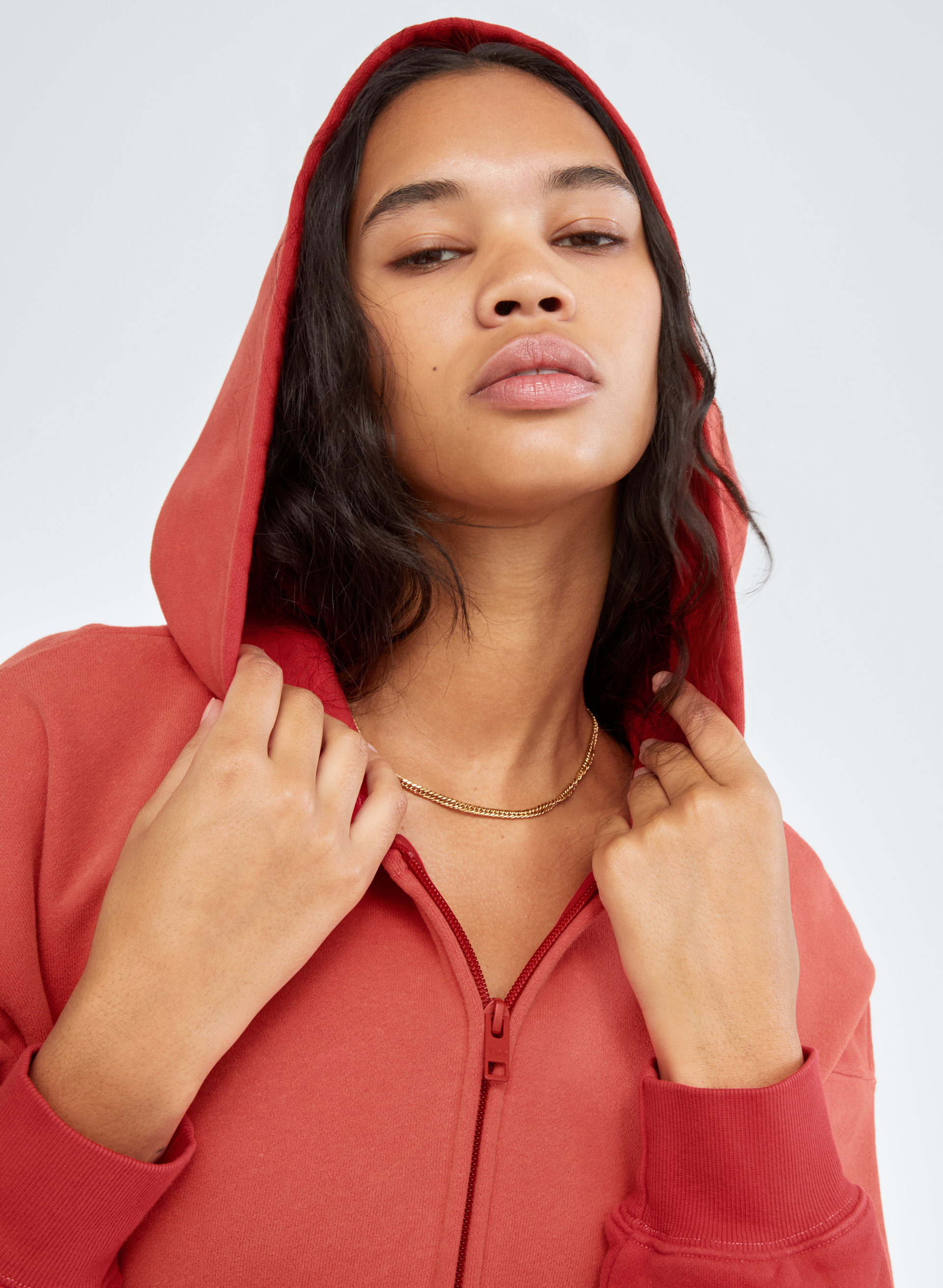 Cozy Fleece Boyfriend Boxy Zip-Up Hoodie