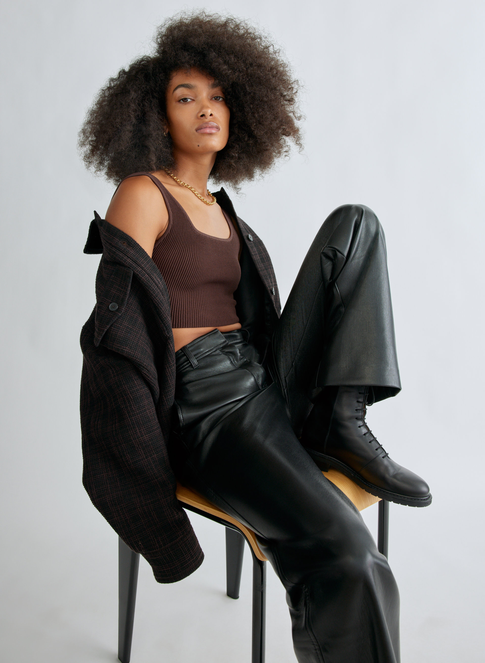 Sculpt Knit Cropped Tank