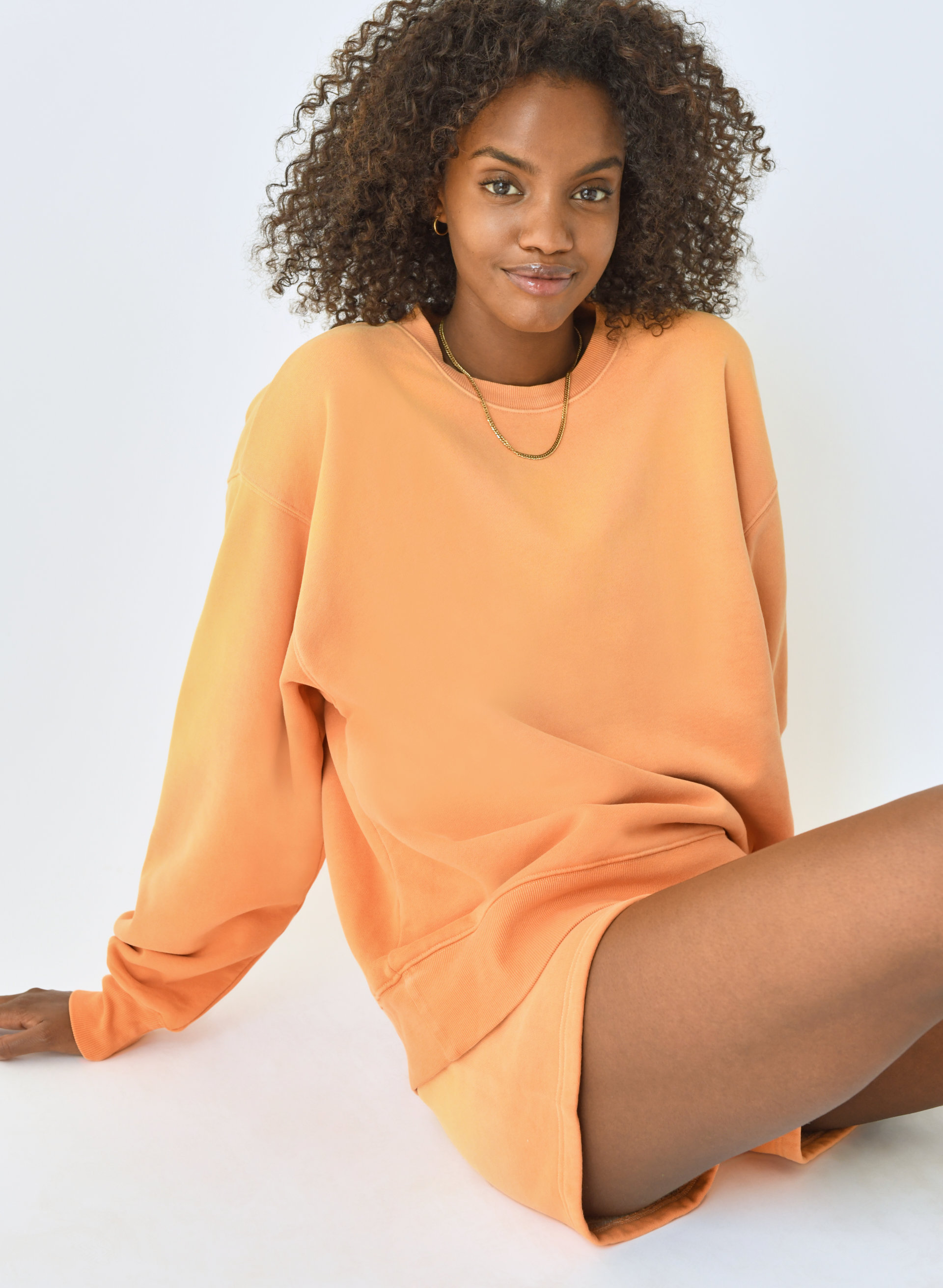 Cozy Fleece Boyfriend Crew Sweatshirt