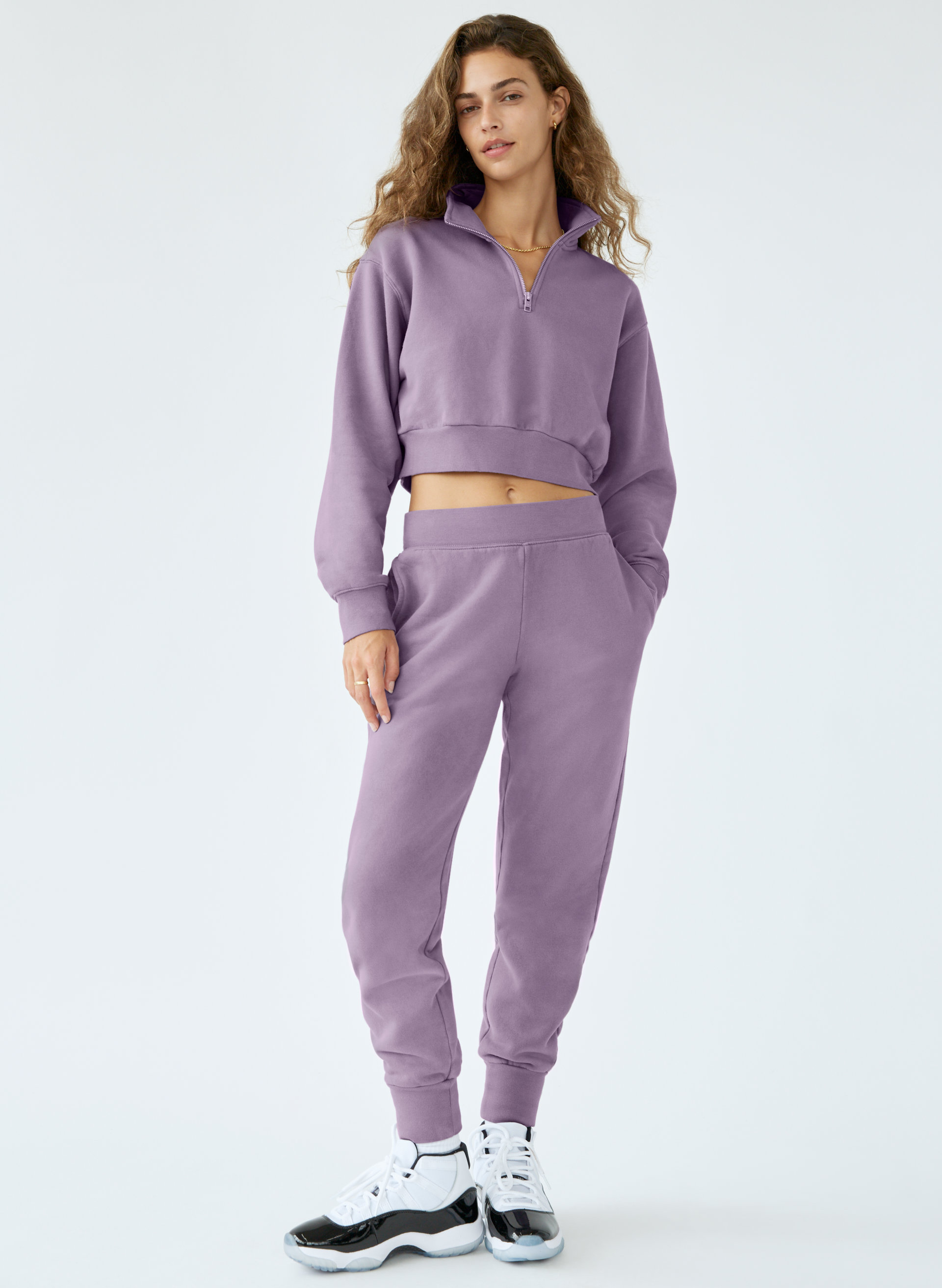 Cozy Fleece Boyfriend Cuffed Sweatpant