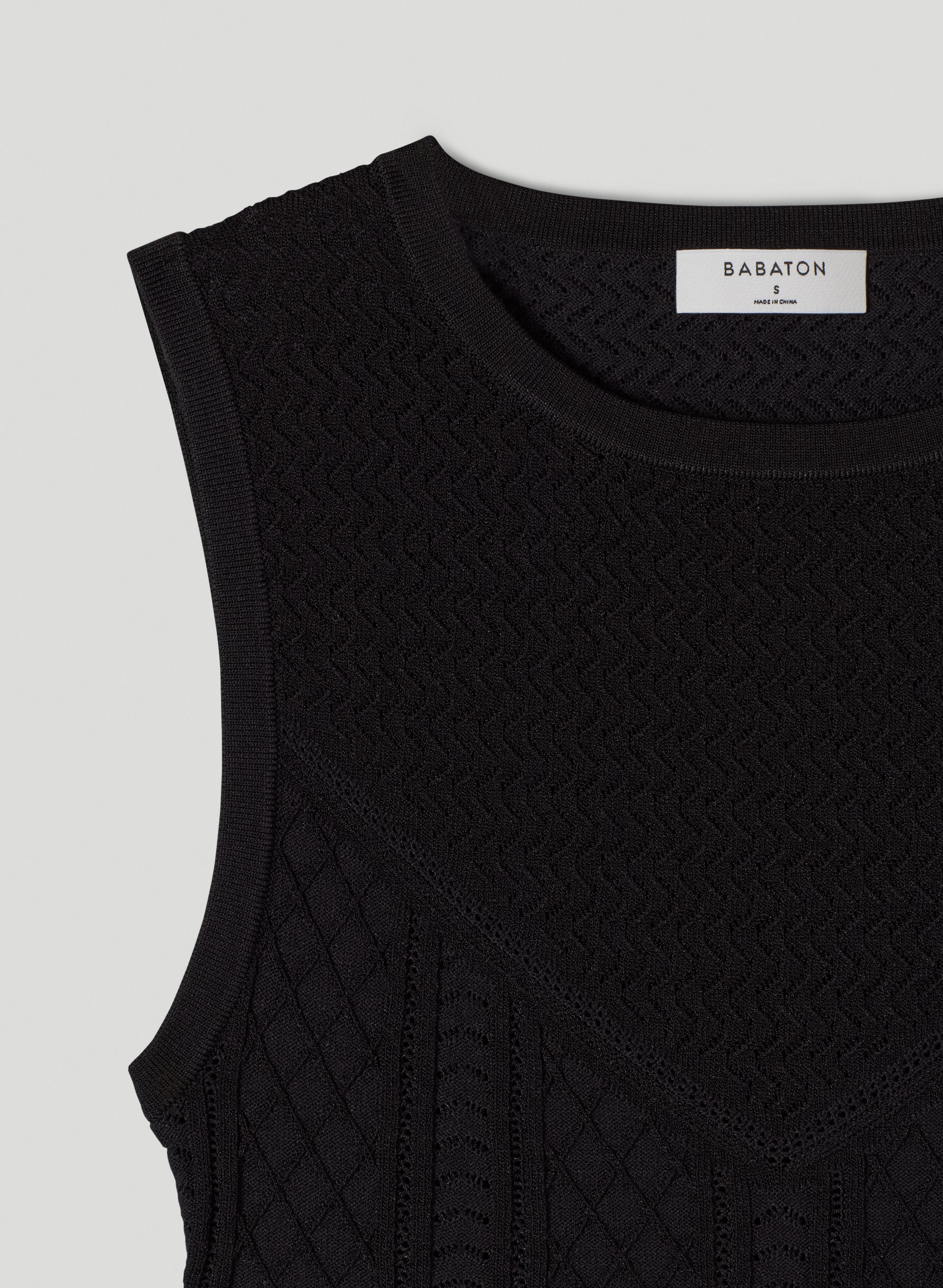 Pointelle Cropped Tank