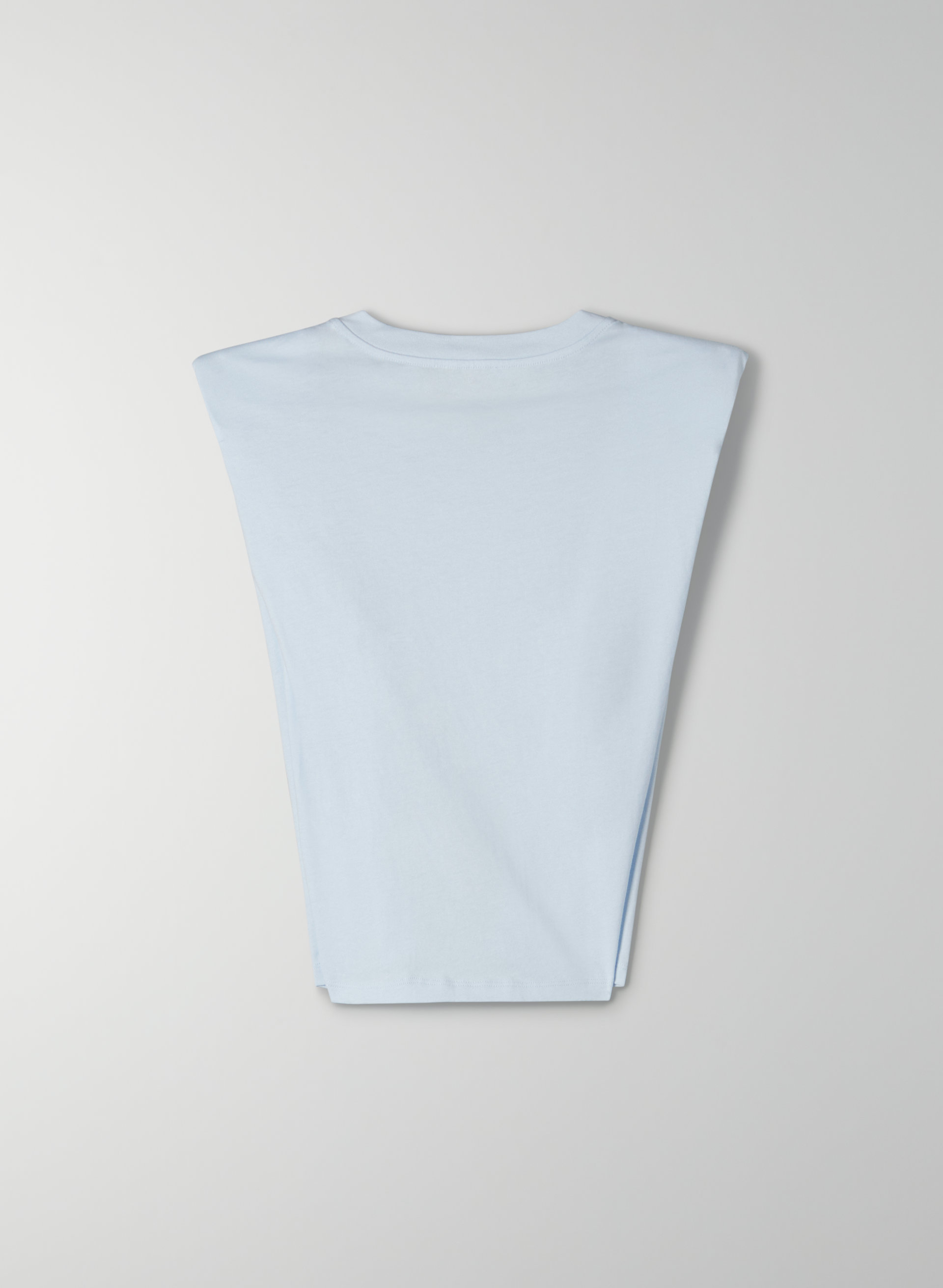 Shoulder Pad V-Neck T-Shirt