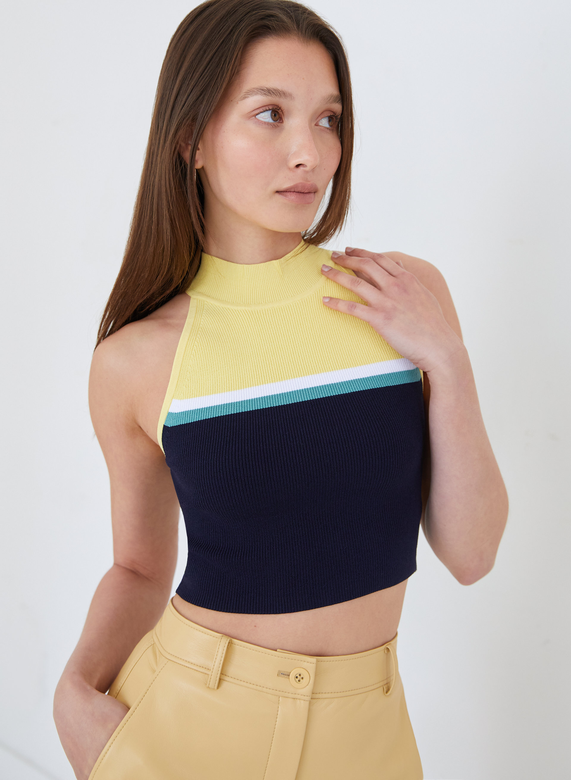 Sculpt Knit Halter Top