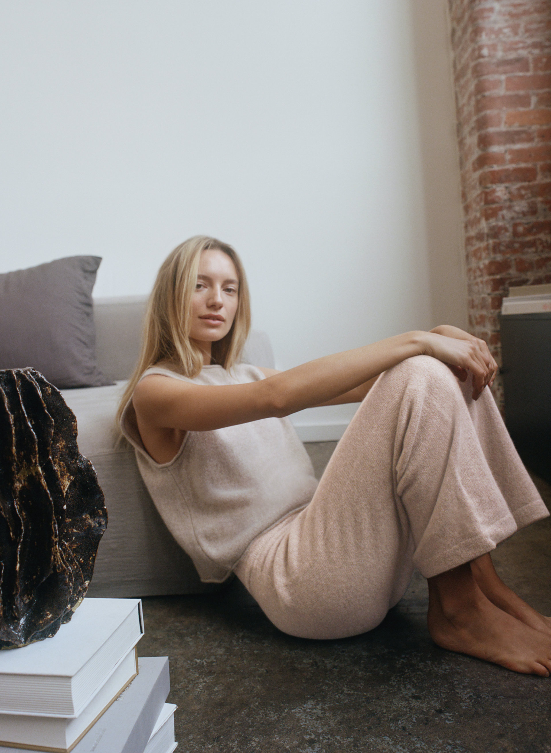 Luxe Cashmere Cropped Pant