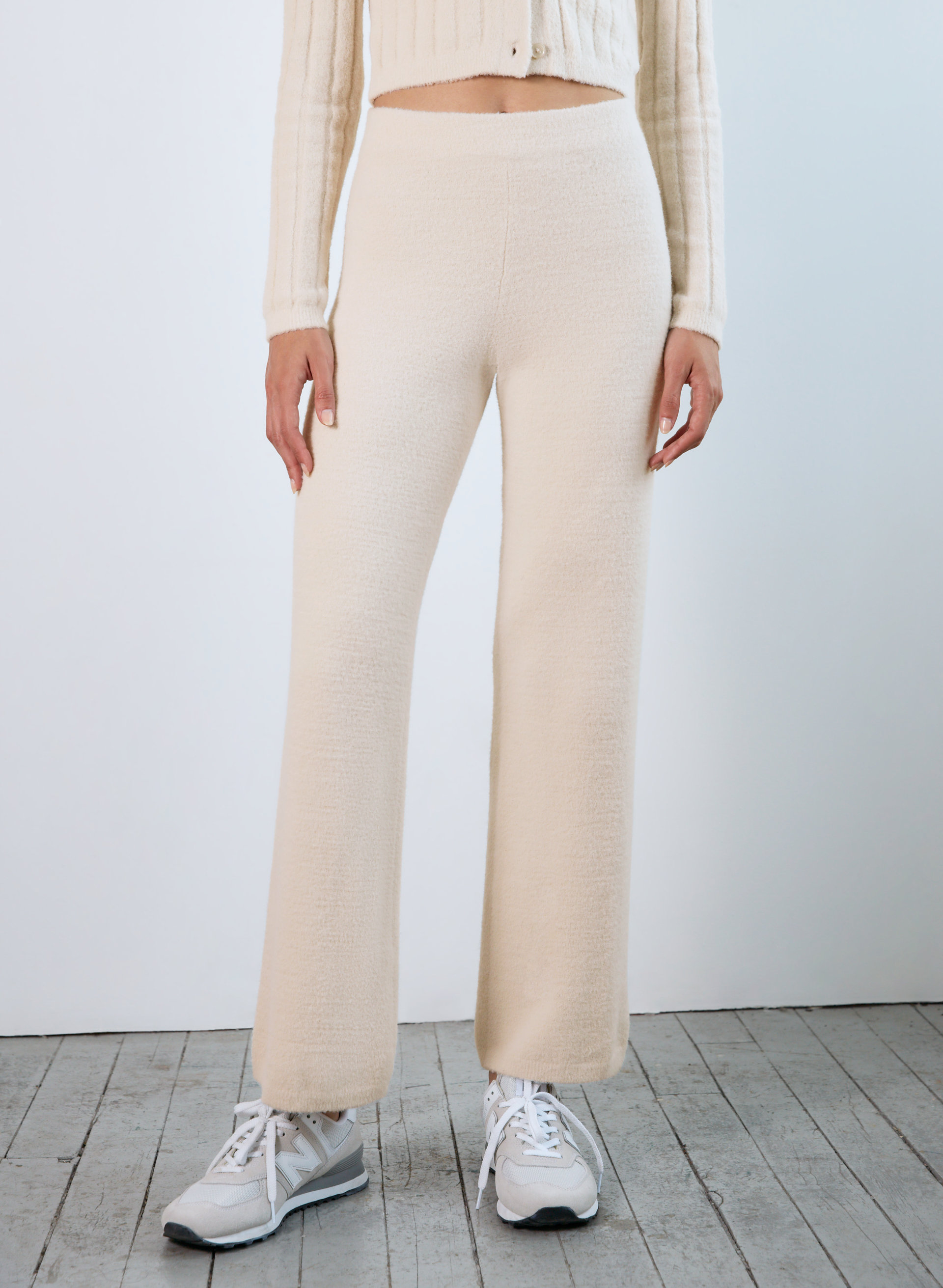 Hush Knit Wide Cropped Pant