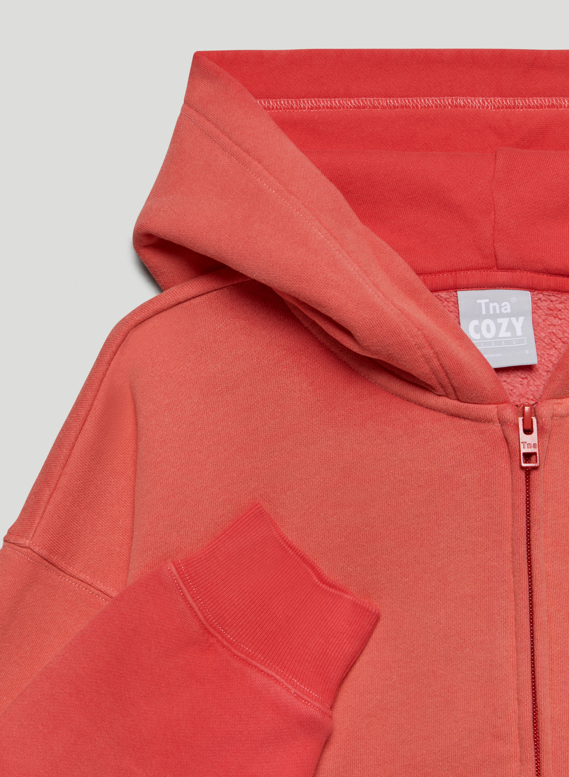 Cozy Fleece Boyfriend Boxy Zip-Up Hoodie