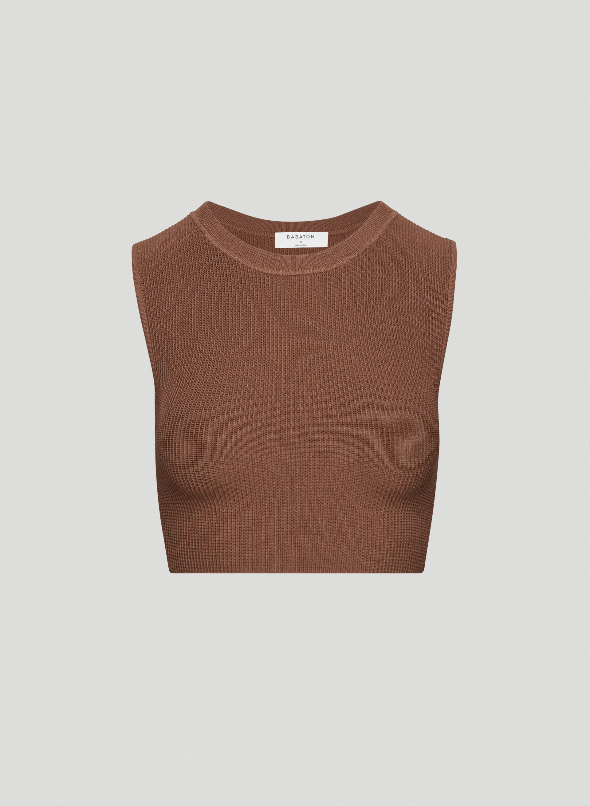 Pia Sculpt Knit Cropped Tank