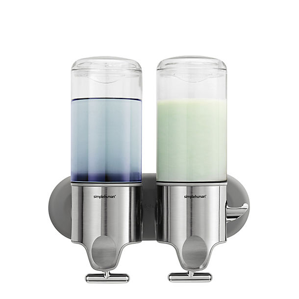 simplehuman Twin Wall Mount Pump Soap Dispenser 2 x 444ml