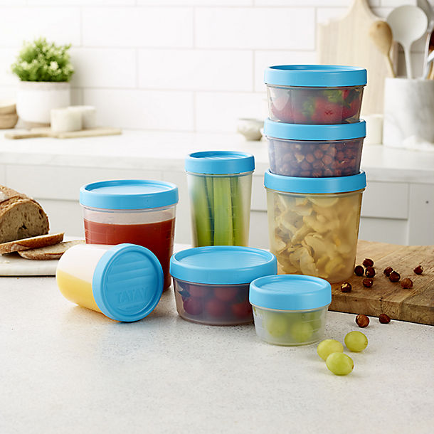 Tatay Screw Top Food Containers Blue °C Set of 3