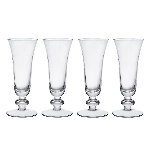 4 Mikasa Salerno Champagne Flutes 170ml