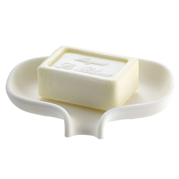Silicone Soap Saver Dish With Draining Spout