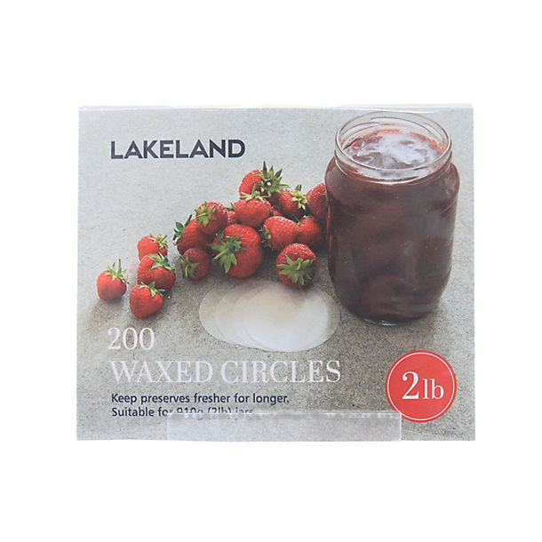 200 Waxed Circle Discs For 2lb Jam Jars