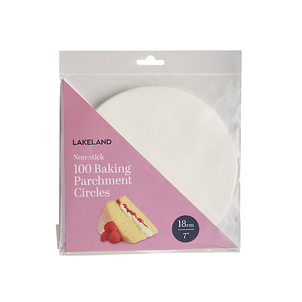 100 Baking Parchment Liner Paper Circles 18cm