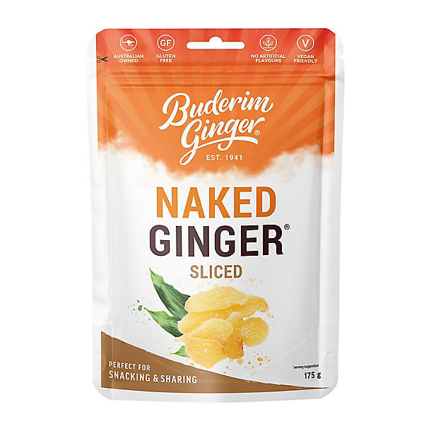 Buderim Naked Ginger Sliced 175g