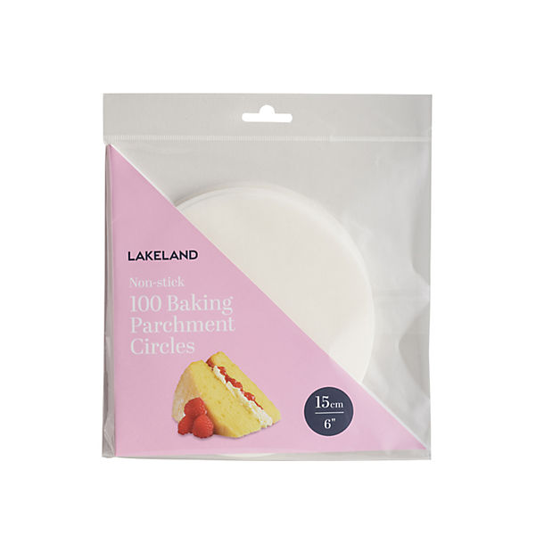 100 Baking Parchment Liner Paper Circles 15cm