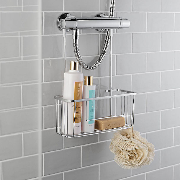Tatay Ice Collection Aluminium Hanging Shower Caddy
