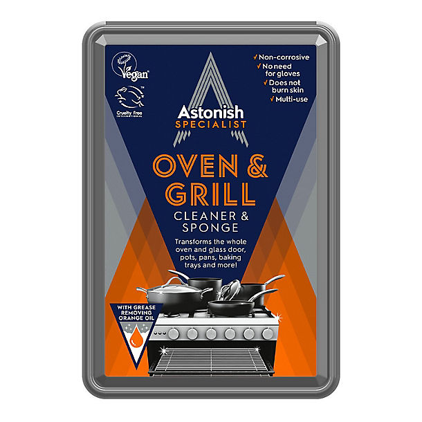 Astonish Oven and Grill Cleaner and Sponge 250g