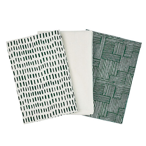 3 Lakeland Printed Tea Towels