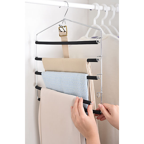 5 Bar Padded Trouser & Tie Clothes Hanger