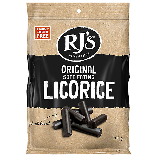 RJ's Soft Eating Natural Liquorice 300g